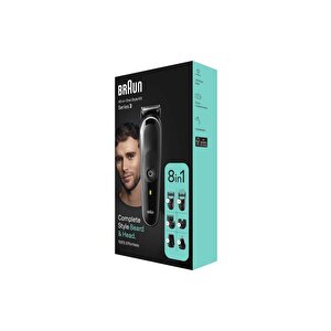 Braun Series 3 Mgk3440 Hepsi Bir Arada Şekillendirme Seti, 8’i 1 Arada Erkek Bakım Kiti