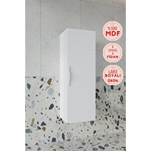 Erguvan Beyaz Demonte 120 Cm  Banyo Boy Dolabi