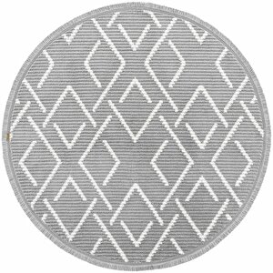 Vetrina 3605 Gri Yumuşak Dokulu Halı Kilim Salon Mutfak Kesme Yolluk Dokuma Makine Halısı 100x100 cm