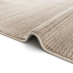 Cool Halı Vetrina 3602 Vizon Yumuşak Doku Halı Kilim Salon Mutfak Kesme Yolluk Dokuma Makine Halısı