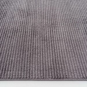 Cool Halı Vetrina 3604 Antrasit Yumuşak Doku Halı Kilim Salon Mutfak Kesme Yolluk Dokuma Makine Halı