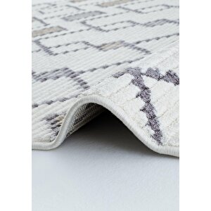Vetrina 3610 Gri Yumuşak Dokulu Halı Kilim Salon Mutfak Koridor Kesme Yolluk Dokuma Makine Halısı