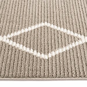 Cool Halı Vetrina 3608 Vizon Yumuşak Dokulu Halı Kilim Salon Mutfak Kesme Yolluk Dokuma Makine Halı