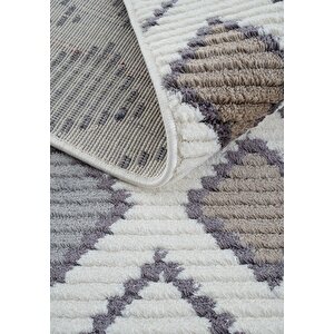 Vetrina 3610 Gri Yumuşak Dokulu Halı Kilim Salon Mutfak Koridor Kesme Yolluk Dokuma Makine Halısı