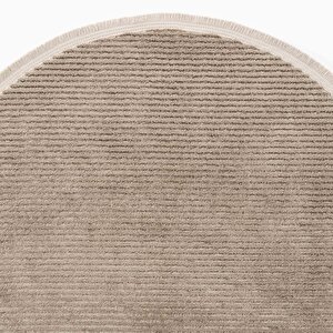 Cool Halı Vetrina 3602 Vizon Yumuşak Doku Halı Kilim Salon Mutfak Kesme Yolluk Yuvarlak Makine Halı