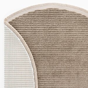 Cool Halı Vetrina 3602 Vizon Yumuşak Doku Halı Kilim Salon Mutfak Kesme Yolluk Yuvarlak Makine Halı