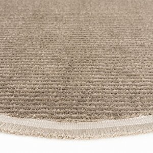 Cool Halı Vetrina 3602 Vizon Yumuşak Doku Halı Kilim Salon Mutfak Kesme Yolluk Yuvarlak Makine Halı