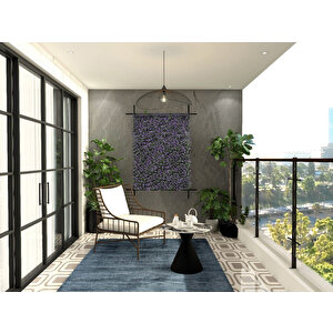 V-artwall Yapay Dikey Bahçe Dekoratif Duvar Kaplama Paneli Mor 50*50cm