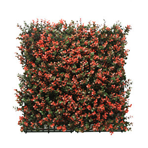 V-artwall Yapay Dikey Bahçe Dekoratif Duvar Kaplama Paneli Kırmızı 50*50cm