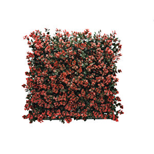 V-artwall Yapay Dikey Bahçe Dekoratif Duvar Kaplama Paneli Kırmızı 50*50cm