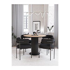 Dolunay 90 X 90 Yuvarlak Masa Mutfak Masasi Takimi Yemek Odasi Masasi Takimi