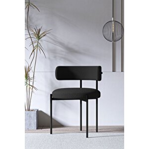 Miranda Ptt Silindir Ayak 80x140 Oval Yemek Masası Mutfak Masası Masa Sandalye Takımı(bukle Kumaş)