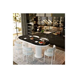 Vilza Teddy Sandalye 80x160 Yemek Masası Mutfak Masası 6 Sandalyeli Masa Sandalye Takım