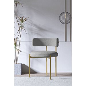 Eliza Beyaz Ptt Ayak 80x140 Yemek Masası Mutfak Masası Masa Sandalye Takımı(kadi̇fe Kumaş)