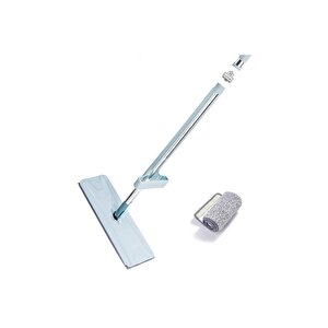 Kendinden Sıkmalı Mikrofiber Mop Kendini Temizleyen Mop Yedek Bez Hediyeli