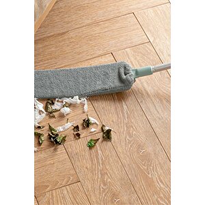 Sihirli Mikrofiber Başlıklı Girintili Yüzey Dip Köşe Raf Temizleme Mopu Toz Alma Fırçası