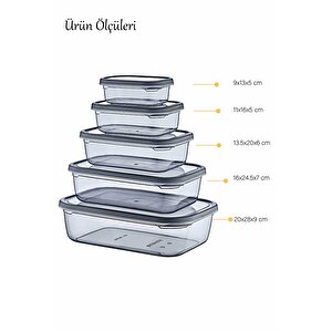 10'lu Sızdırmaz Saklama Kabı (350 Ml 670 Ml 1,2 Lt 2 Lt 3,2 Lt)-derin Dondurucu Ve Mikrodalga