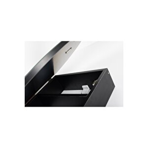 Banyo Dolabı Aynalı / Lavabo Üstü Dolap / Flora Fulya (si̇yah) 60cm