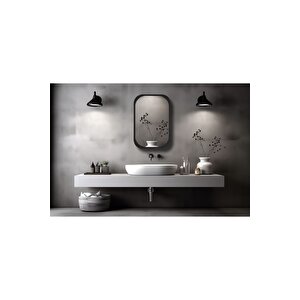 Side (si̇yah) 40x70cm /banyo Dolabı Aynalı / Lavabo Üstü Dolap / Banyo Düzenleyici / Aynalı Dolap