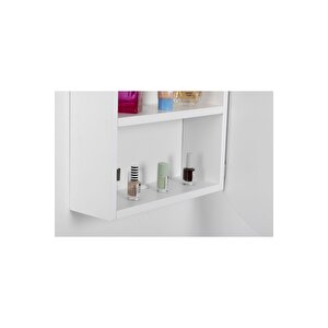 Fulya Aynalı Banyo Dolabı /banyo Dolabı Aynalı / Lavabo Üstü Dolap / (beyaz) 60cm