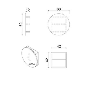 Fulya Aynalı Banyo Dolabı /banyo Dolabı Aynalı / Lavabo Üstü Dolap / (beyaz) 60cm