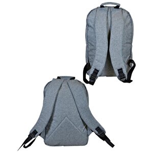 Temel Laptop Sırt Çantası Gri