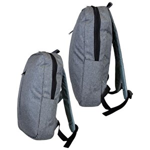 Temel Laptop Sırt Çantası Gri