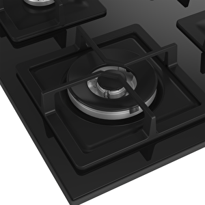 Arçelik Ocd K 651 Dwys Gazlı Cam Tablalı Ocak Siyah