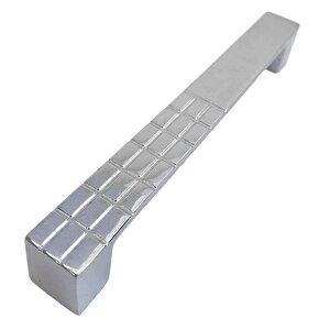 Bihter Desenli Kulp 128 Mm Krom Mutfak Kulpu Çekmece Dolap Kapak Kulbu Metal  Mobilya Dolabı Kulpları