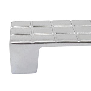 Bihter Desenli Kulp 128 Mm Krom Mutfak Kulpu Çekmece Dolap Kapak Kulbu Metal  Mobilya Dolabı Kulpları