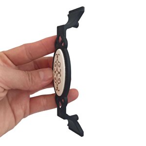 15 Adet Palmiye Kulp Siyah 96 Mm Kulp Mobilya Mutfak Dolabı Çekmece Dolap Kapak Kulpu Kulbu Metal Kulpları