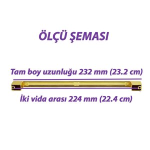 Marmara Kulp 224 Mm Altın Mutfak Kulpu Çekmece Dolap Kapak Kulbu Metal  Mobilya Dolabı Kulpları