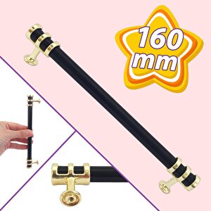 Sarmaşık Kulp Siyah Altın Gold 160 Mm Kulp Mobilya Mutfak Dolabı Çekmece Dolap Kapak Kulpu Kulbu Metal Kulpları