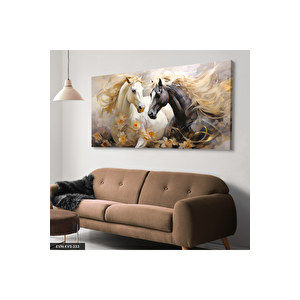 Asil Atlar Tek Parça Kanvas  Canvas Tablo