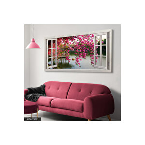 Sahile Açılan Pencere Kanvas Canvas Tablo