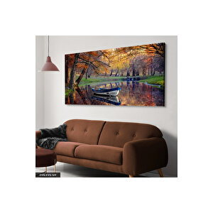 Kayık Manzaralı Kanvas Canvas Tablo