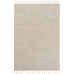 Elit 01 Bej Salon Halısı Bukle İskandinav Halı Yolluk Etnik Mutfak Dekoratif Koridor Halı 100x450 cm