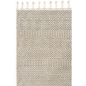 Elit 01 Bej Salon Halısı Bukle İskandinav Halı Yolluk Etnik Mutfak Dekoratif Koridor Halı 100x450 cm