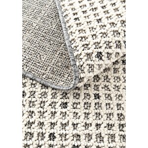 Elit 13 Krem Salon Halısı Bukle İskandinav Halı Yolluk Etnik Mutfak Halısı Koridor Halısı 80x250 cm