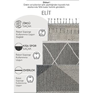 Cool Halı Elit 13 Krem Salon Halısı Bukle İskandinav Halı Yolluk Etnik Mutfak Halısı Koridor Halısı