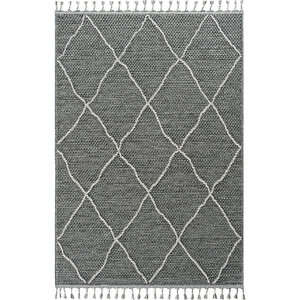 Cool Halı Elit 02 Gri Bukle Salon Halısı Modern Mutfak Halısı Geometrik Halı Koridor Halısı
