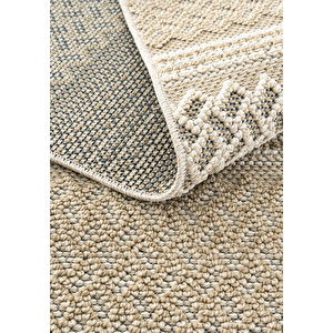 Cool Halı Elit 05 Bej Bukle Salon Halısı Etnik Mutfak Halısı Dokuma Yolluk Dekoratif Koridor Halısı
