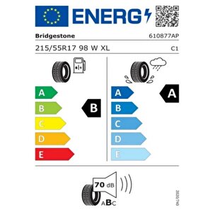 215/55 R17 98w Xl Turanza 6 Oto Yaz Lastiği (üretim: 2024)