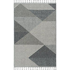 Elit 08 Gri Salon Halısı Bukle İskandinav Halı Yolluk Etnik Mutfak Halısı Koridor Halısı 200x290 cm