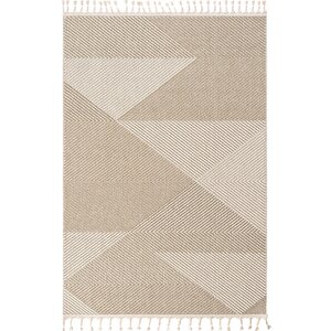 Elit 08 Bej Salon Halısı Bukle İskandinav Halı Yolluk Etnik Mutfak Halısı Koridor Halısı 200x290 cm