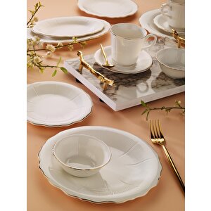 Ar248973 Kate Gold 6 Kişilik 32 Parça Porselen Kahvaltı Takımı