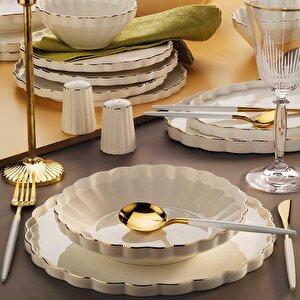 Ar250495 Margaret Gold 12 Kişilik 54 Parça Porselen Yemek Takımı
