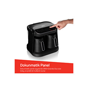 Arzum Okka Grandio Duo Ok007-k Krom İkili Türk Kahvesi Makinesi