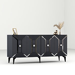 Yumedi̇ Modern Konsol Antrasit-gümüş