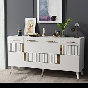 Moda Konsol Beyaz-altın Beyaz gold